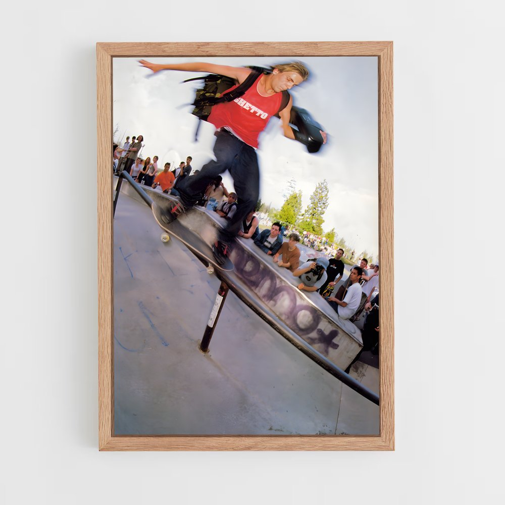 Poster Trickster sur Rail – affiche Skateboard (vue 4)